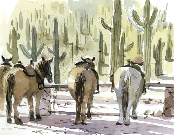 Vibrant Watercolors: Sketching Desert Hues II - Image 7